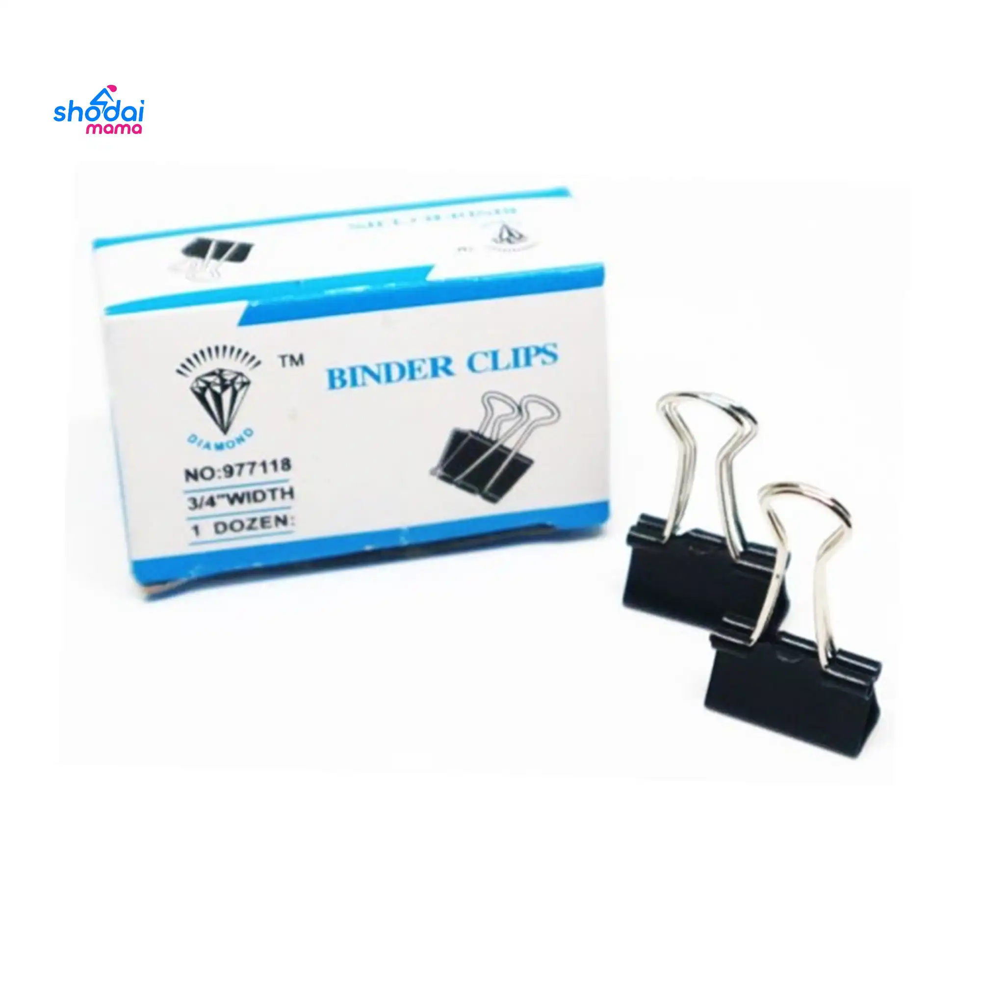 25mm Binder Clips 1 Dozen Box